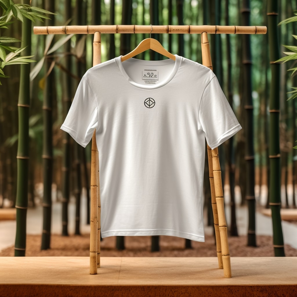 Bamboo t=shirt on hanger